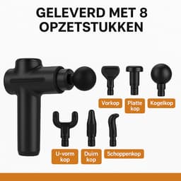 Massage Gun - Massage Pistool - Massage Gun Professioneel - 6 Opzetstukken - Sport en Relax Massage Apparaat — thumbnail 4