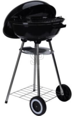 Kogelgrill Houtskoolbarbecue op Wielen 46 cm Zwart — thumbnail 3