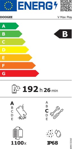 DOOGEE VMAX Play 5G - Robuuste Smartphone - Robuuste Telefoon - 36GB RAM+512GB ROM - 100 LM projector - 1200 Lumen Campinglamp - 20500mAh/45W - 6,78 inch FHD+ 120Hz - 200MP AI Camera - 20MP Nachtzicht - Android 15 - IP68 NFC - GPS - Zwart — thumbnail 4