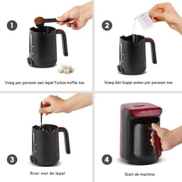 VIN® - Turkse Koffiezetapparaat - Koffiezet Apparaat Voor Turkse Koffie – Koffiemachine Met Stijlvol Ontwerp – Koffiepot – Makkelijk Te Reinigen – Veel Schuim — thumbnail 5