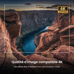 Beamer - 4K Projector - Google TV Official - 1000 ANSI Lumen - 1080P Full HD - Dolby Audio - WiFi 6 - Bluetooth 5.2 - Home Cinema - Spraakbesturing - Netflix Prime Video YouTube — thumbnail 4