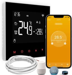 Slimme WiFi Thermostaat voor Elektrische Vloerverwarming - Digitaal & App Bediening — thumbnail 1