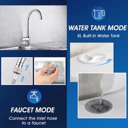 Draagbare Mini Vaatwasser met 6 Programma's - Compacte Oplossing voor Thuis en Buiten — thumbnail 3