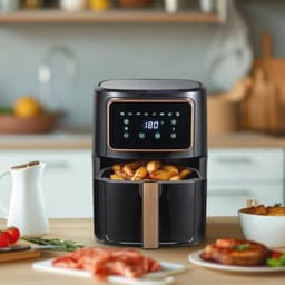 Hot Air Fryer 1800 W - 6.9 L met 8 Kookprogramma's - Keramische Coating - Instelbare Temperatuur 80-200 °C — thumbnail 3