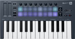 Novation Launchkey Mini 25 MK4 - MIDI Keyboard Controller - 2 Octaven Mini-Toetsen - 16 FSR Drumpad - 8 Encoders - OLED Display - USB-C - DAW Integratie — thumbnail 4