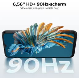 DOOGEE Note 56 - Smartphone - Smartphones - 24G RAM + 64G ROM (2TB/TF) - Android 16- 6150mAh - 6,56 inch + 90Hz - 4G Dual SIM - Face ID - GPS - 3,5mm Koptelefoonaansluiting - Zwart — thumbnail 4