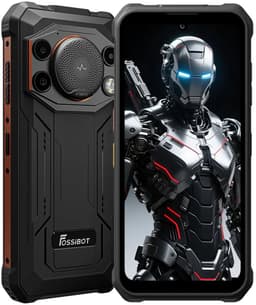 FOSSiBOT F110 Pro 5G robuuste smartphone, 20 GB RAM + 128 GB ROM, 6,745 inch HD+ scherm, 10000 mAh batterij, 50 MP AI-camera, NFC & vingerafdruk & gezichtsontgrendeling - Oranje — thumbnail 1