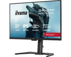 iiyama G-Master GB2771UHSU-B1 Red Eagle - 27 inch - 4K - IPS - 144 Hz - Verstelbaar - HDR 400 - G-Sync Compatible