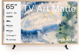 CREATE - QLED 4K Smart TV met antireflectiescherm en kunstgalerij - 65" - Licht hout - TV ART MATTE — thumbnail 1