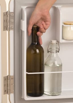 CREATE - Koelkast in retrostijl - Zand - Handvat Zwart - FRIDGE RETRO 48L — thumbnail 4
