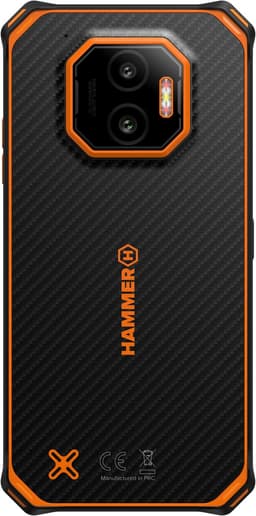 Hammer Energy X2 - 5G-smartphone - 8GB/256GB Zwart en Oranje - bouwtelefoon — thumbnail 2