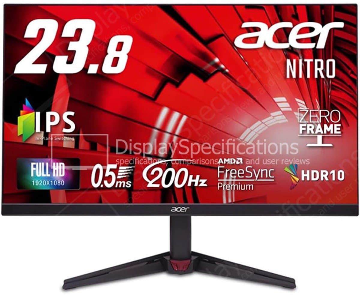 Acer Nitro VG0 (VG240YX1bmiipx) 23,8" Full-HD Gaming Monitor — afbeelding 1
