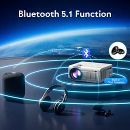 Mini Beamer - Projector met Wifi - Bluetooth — thumbnail 2