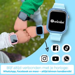 Wiesba WB39 - smartwatch kinderen - gps horloge kind - kinderhorloge bellen - gps tracker kinderhorloge - kinderhorloge met gps - kinderhorloge - Blauw — thumbnail 5