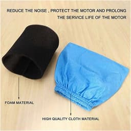 Filterset voor nat- en droogstofzuiger - geschikt voor Kärcher WD 2, WD 3, WD 4 - met 6 textielfilterzak en 6 nat/schuimfilter - 12 stuks — thumbnail 2