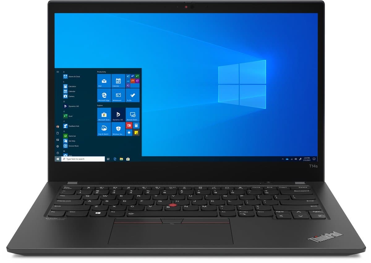 ThinkPad T14s Gen2 Intel Core i5-1135G7 (8MB Cache, 2.4GHz), 16GB LPDDR4x-SDRAM, 512GB SSD, 35.6 cm (14") Full HD 1920 x 1080 IPS, Intel Iris Xe Graphics, WLAN, Webcam, Windows 11 Pro 64-bit — afbeelding 1