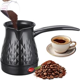 Elektrisch Koffiezetapparaat - Espressomachine - 500 Ml Arabisch - inductie - Machine Pot Warmer Ketel - Turkse koffiekan - voor camping,Thuis, Thee, Koffie - stijlvol - zwart — thumbnail 1