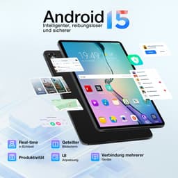 DOOGEE T40 PRO Tablet - 12 inch 2.4K - Android 15 - Helio G99-processor -20 GB RAM + 512 GB / 2 TB TF - gamingtablet - 10800 mAh/18W - 16 MP + 8 MP camera's - ondersteunt 4G dual SIM dual standby - 5G wifi - GPS - Widevine L1 - 4 x Smart PA — thumbnail 4