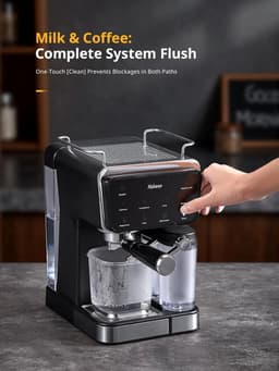Volautomatische Espressomachine met 20 Bar Pomp en Geïntegreerde Melkopschuimer - 6 Dranken — thumbnail 5