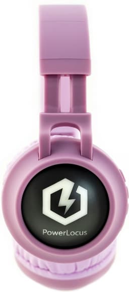 PowerLocus Buddy Draadloze On-Ear Koptelefoon voor Kinderen, LED lampjes, 85db Limiet, met Microfoon, Micro SD poort - Roze — thumbnail 2