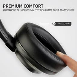 PowerLocus MoonFly Koptelefoon Over-Ear met Active Noise Cancelling, Draadloze Hoofdtelefoon, Voice Assistant Activation - Zwart/Grijs — thumbnail 5