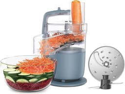 Foodprocessor - Elektrische Groentesnijder Multifunctioneel - Vleesmolen - Gehaktmolen - RVS - Top Kwaliteit - Transparant — thumbnail 1