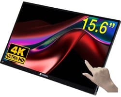Verbatim 15,6 Inch Draagbare Touchscreen Monitor Voor Laptop En Smartphones 4K Ultra Hd