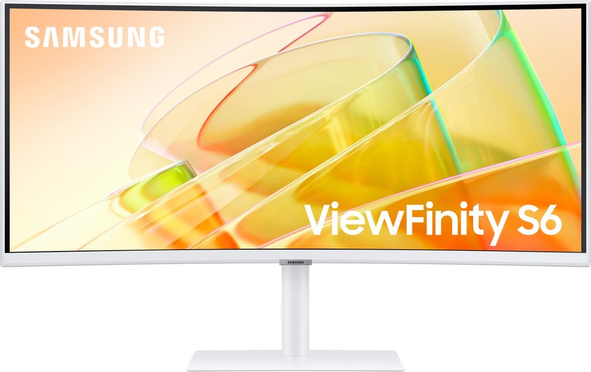 Samsung ViewFinity S65TC - LS34C650TAUXEN - Curved QHD Ultrawide Monitor - Thunderbolt 90w - RJ45 - KVM-switch - 100hz - 34 inch — afbeelding 1
