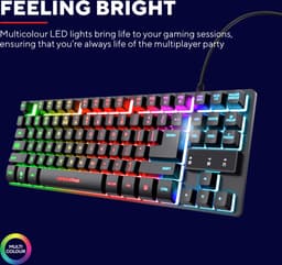 Trust GXT 833 Thado - Bedraad Gaming Toetsenbord - Tenkeyless (TKL) - PC/PS5 - QWERTY - Zwart — thumbnail 2