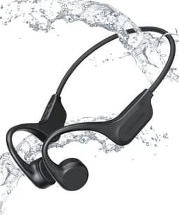 Golden Sound Wave - Sport oordopjes - Bone Conduction headphone - Open ear Sporthoofdtelefoon - Oortjes draadloos - Draadloze oordopjes - Waterbestendig - 32GB Interne geheugenkaart - Geschikt voor elke laptop en smartphone — thumbnail 1