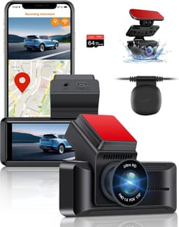 Dual Dashcam - Dashcam Voor en Achter - Auto Camera Dashcam - Dashcam Auto - Dual Dashcam voor Auto — thumbnail 1