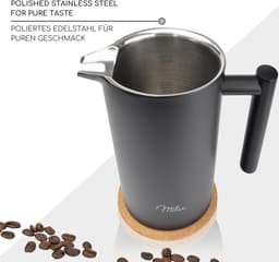 Roestvrij staal handmatige Franse Koffiepers - 350ml (2-Kopjes) - Koffiemachine — thumbnail 5