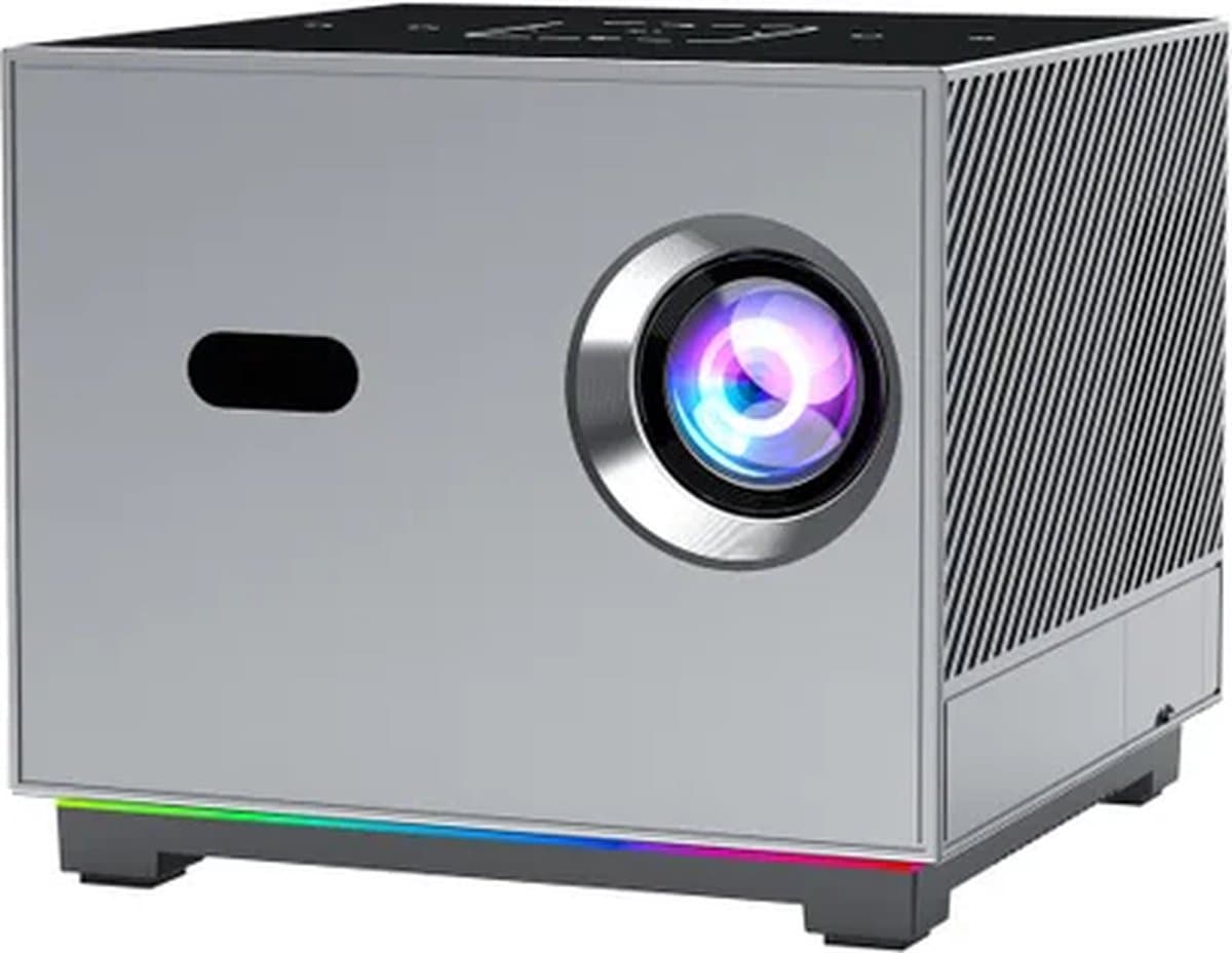 Xnano Draagbare beamer X3 2024 - FULL HD - 1280x720 - 4k decoding - 6000 lumen - RGB effecten - Speaker - HDR10+ - Android 9 - AI voice intelligent - EK Voetbal 2024 — afbeelding 1