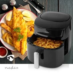 Nedis Airfryer XXL - 7,2L - Digitale Display - 8 Programma's - Tot 6 Personen - Zwart — thumbnail 4