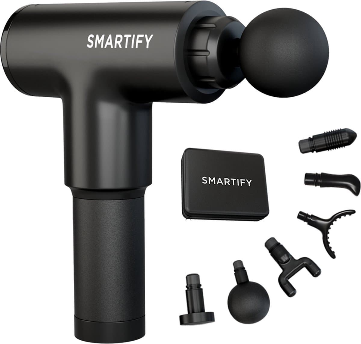 SMARTIFY® Massage Gun - Professioneel Massage Pistool - Draadloos Massage Apparaat met 6 Opzetstukken en Koffer - Krachtige Spierontspanning - Ideaal voor Sport en Relax — afbeelding 1