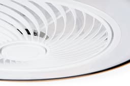 Slimme Plafondventilator - Zwart + Hout - Ø 52 cm - Stille Motor - Handige App - Dimfunctie - Plafond Ventilator met Verlichting - Plafondlamp met Ventilator — thumbnail 4