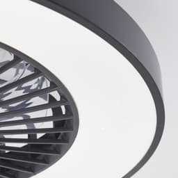 Brilliant Mazzaro - Plafondventilator - LED 48W - 3000K-6500K - 58cm - Dimbaar - Zwart — thumbnail 4