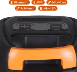 Denver Bluetooth Speaker Party box - Discolichten - Partybox - Incl. Draadloze Microfoon & Afstandsbediening - BPS458 — thumbnail 2