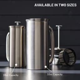 ESPRO - P7 French Press - Dubbelwandige Koffiemaker uit Geborsteld Roestvrij Staal - 532ml - met dubbele Micro-Filter - Houdt je koffie langer heet - perfect voor thuis en op reis — thumbnail 5