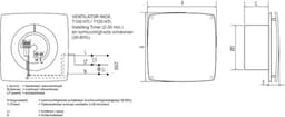 VENTILATOR INOX T100HTi Timer/Hygrostaat (Ø 100MM) — thumbnail 5