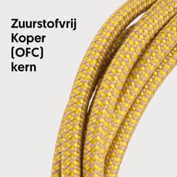 Áengus Gold Tweed Gitaarkabel Instrumentkabel - 6.35mm mono jack plug recht/recht - 3 meter — thumbnail 2
