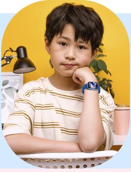 Smartwatch Kinderen - Hartslag - Stappen - 20 Alarmen - Blauw — thumbnail 4