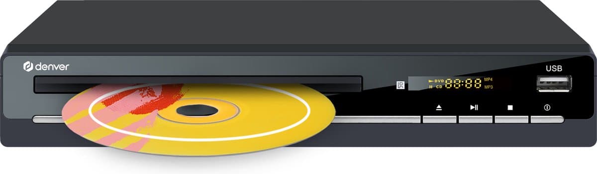 Denver DVD Speler met HDMI - Ondersteund Full HD - CD Speler - Dolby Digital Decoder - Regio Vrij - Coax / Scart / USB - DVH7787 — afbeelding 1