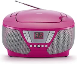 Bigben CD60RS - Draagbare Radio CD-Speler met 400 Stickers - Roze — thumbnail 1
