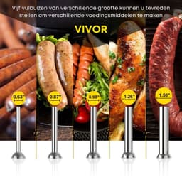 Vevor 3L Worstmachine - Worstenvuller - Verticale Worst Stuffer - Worstenvul Machine - Huishoudapparatuur - Keukenmachine — thumbnail 5