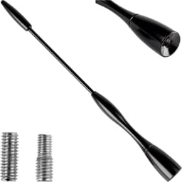 AMiO FM/AM Auto Antenne Mini Universeel met 5/6mm Adapter Zwart (16 cm) — thumbnail 1
