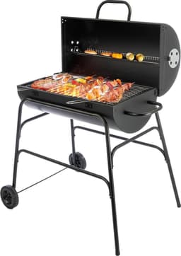 MaxxGarden Houtskoolbarbecue - Cilindervormige Barbecue - 90x90 cm - Zwart — thumbnail 1