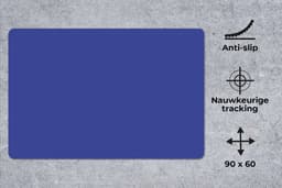 Muismat - Muismat xxl - Mousepad - Muismat blauw - Blauw - Effen - Muismat xl - Gaming muismat - 90x60 cm - Bureau onderlegger - Bureaumat - Muismat xxl blauw - Muismatten — thumbnail 5
