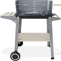 Gardebruk Barbecue Wagen – Incl. Wielen Spit & Windscherm – RVS — thumbnail 1
