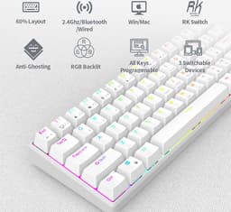 Royal Kludge RK61 - Mechanisch Gaming Toetsenbord - Draadloos - Ergonomisch - RGB - Brown Switch — thumbnail 4